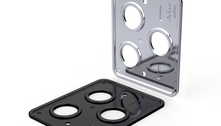 Camera deco rings with stunning colorful metallization using Physical Vapor Deposition on the new ULTEM DT1820EV resin.